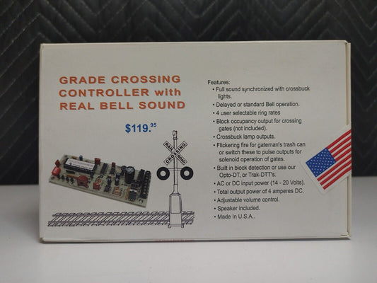 NOS DALLEE ELECTRONICS GRADE CROSSING CONTROLLER WITH REAL BELL SOUND ITEM #587