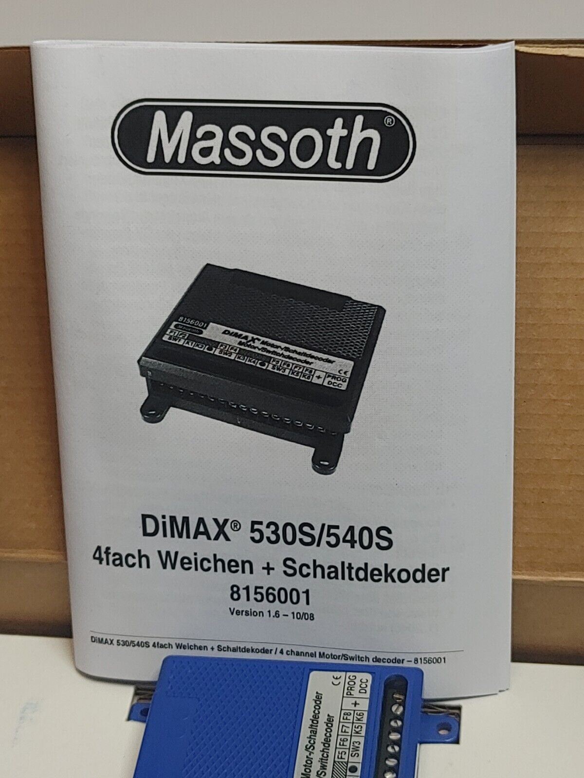 Massoth 8156001 DiMax Motor Switch Decoder Collection Item (Replaces LGB 55025)