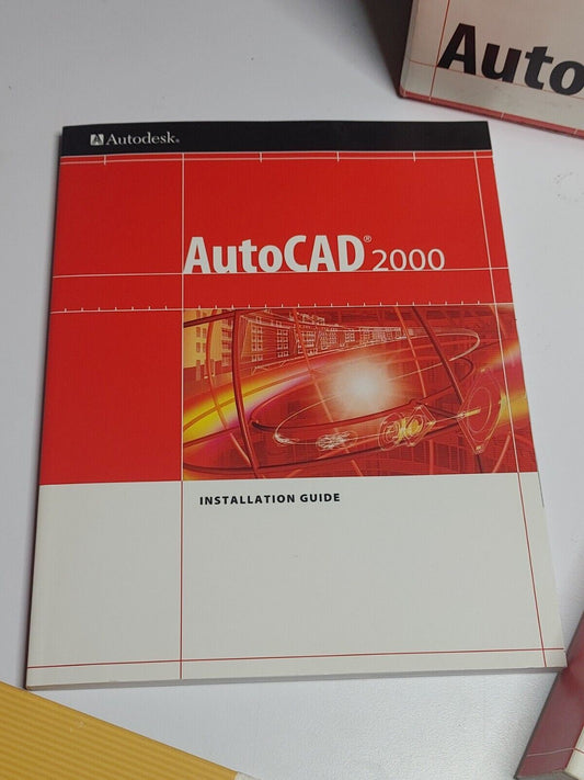 AutoCad 2000 - 2 CD's, Install Guide, Serial #, CD Key & Auth - Autodesk