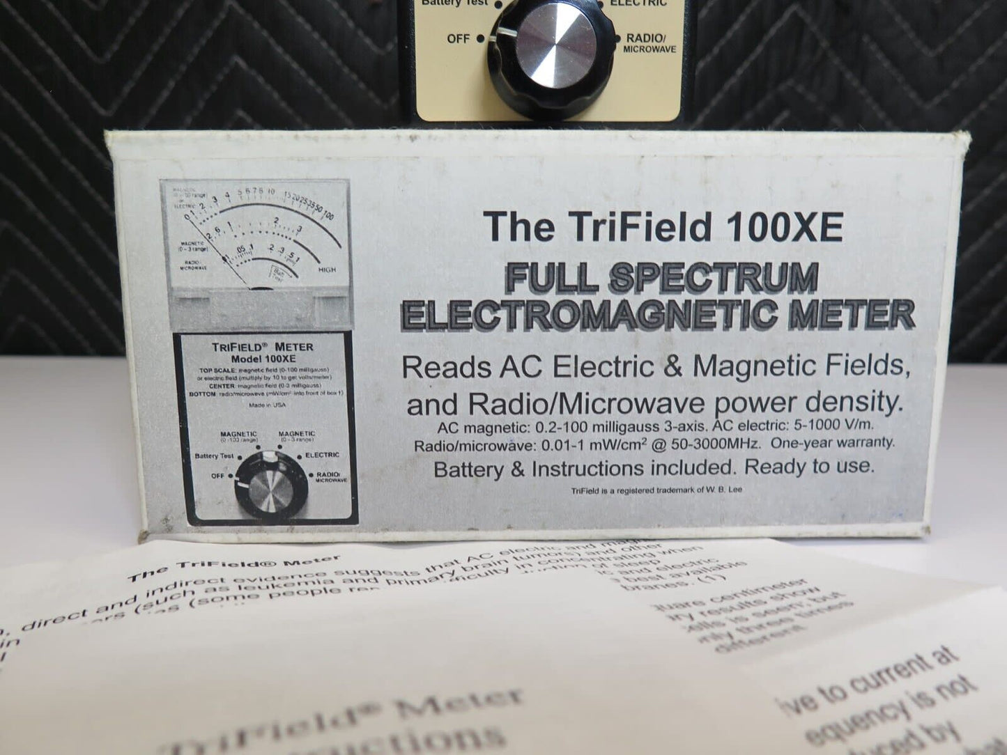 TriField 100XE EMF METER USE FOR GHOST ADVENTURES & HUNTING w/ Box & Papers