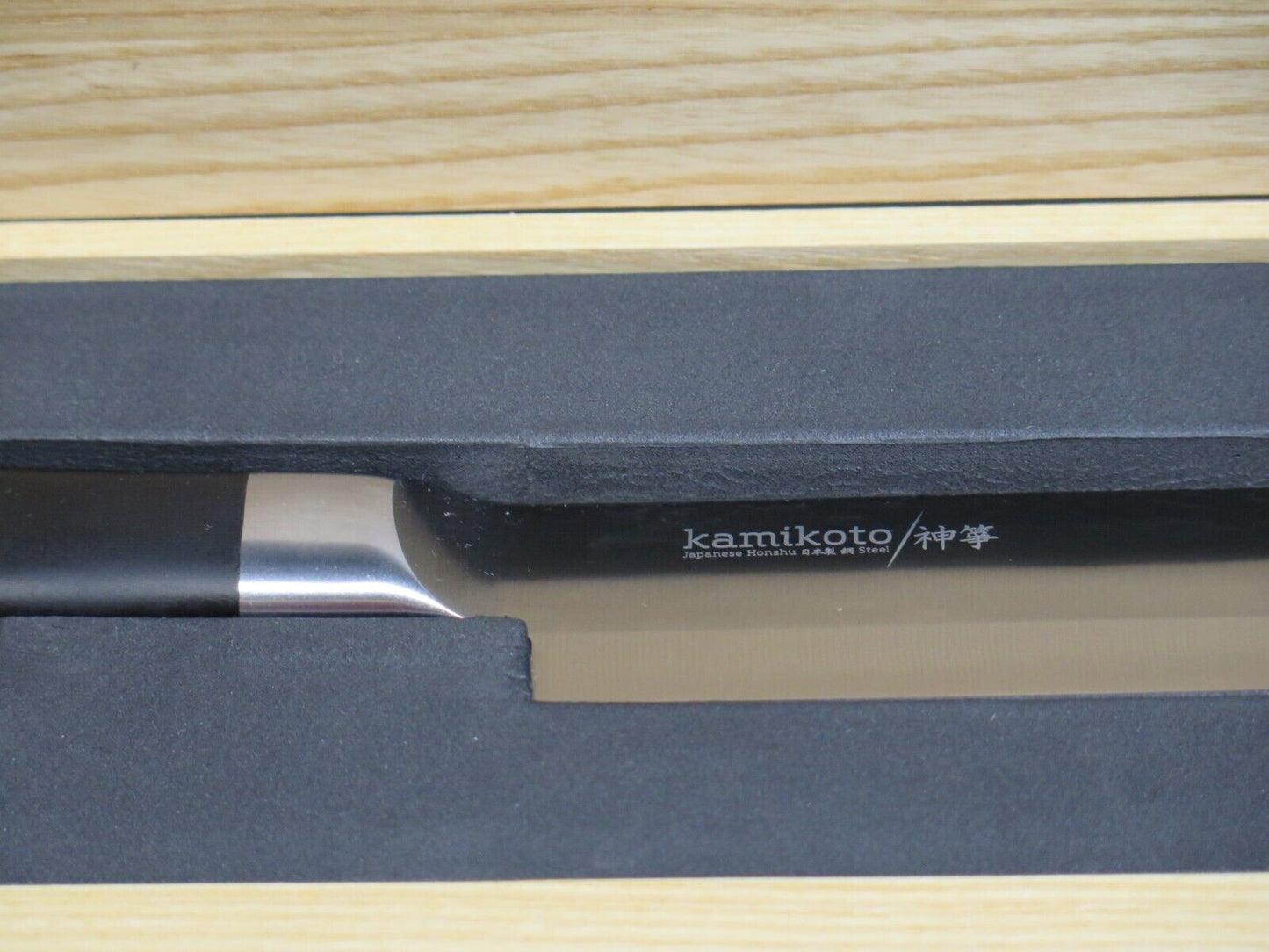 Kamikoto 13-inch Blade Yanagiba Knife in Wood Box - 18" Overall Length