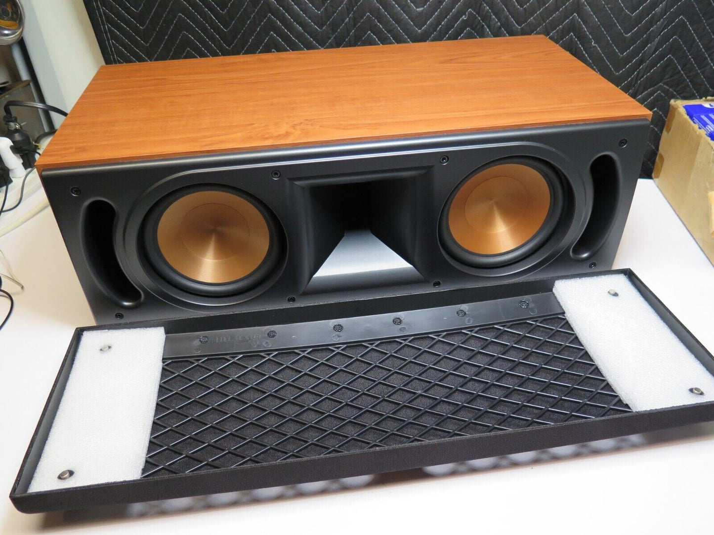 Klipsch RC-62 II Center Channel Speaker - Cherry Finish - with Grille Cover