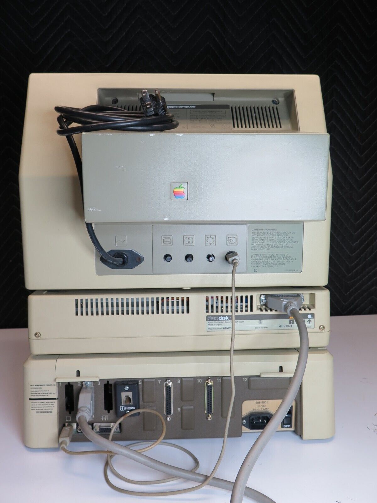 Apple IIe (2e) Computer with Monitor, Duo Disk Drive, Hayes Modem, Serial & More