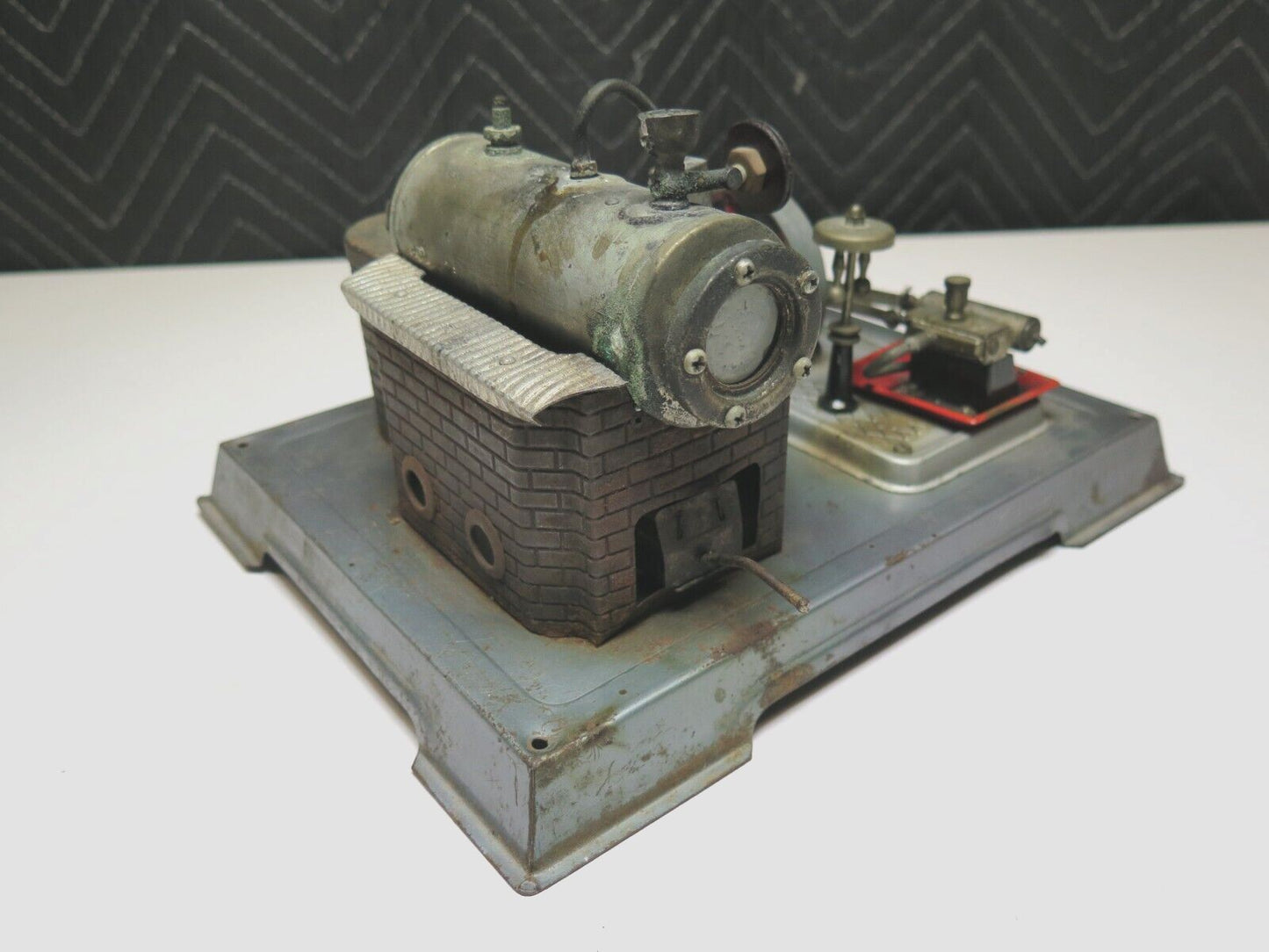 VINTAGE WILESCO D10 STEAM ENGINE METAL MODEL TOY DRY FUEL Box GERMANY