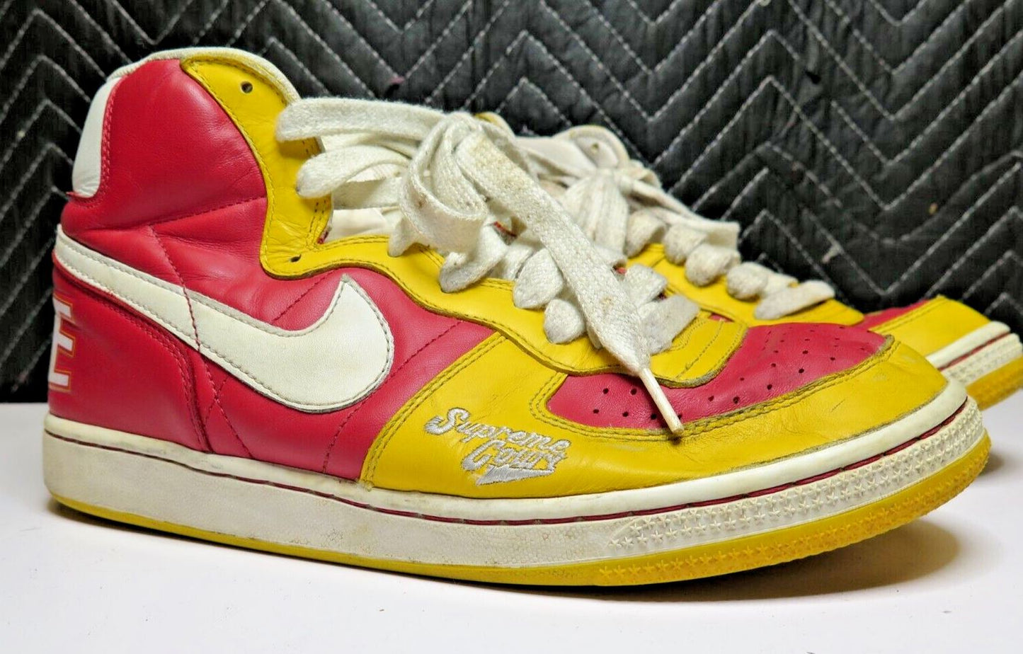 Nike Terminator Hi Supreme Court 308651-611 Color Red, Yellow, White Men US 10.5