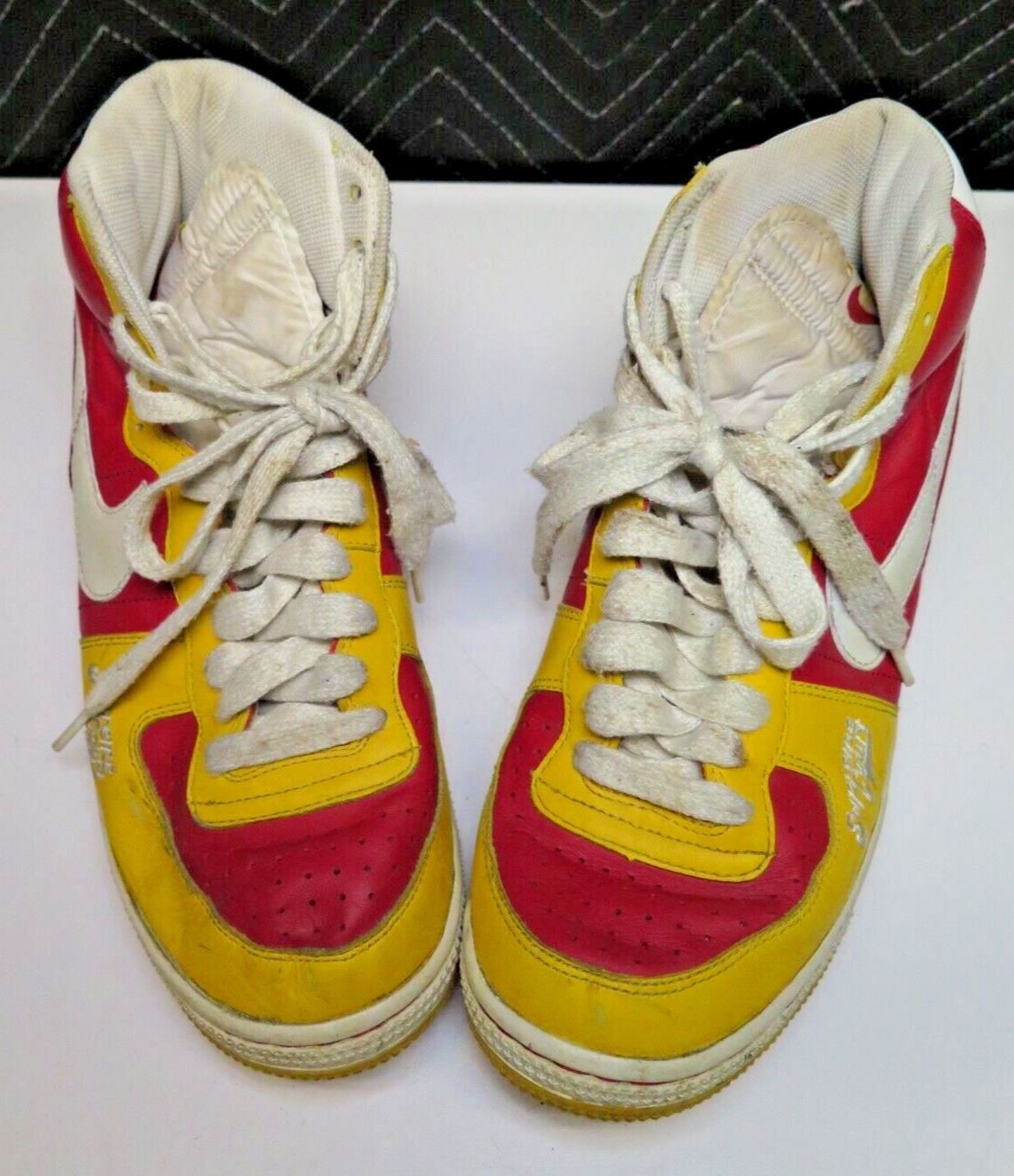 Nike Terminator Hi Supreme Court 308651-611 Color Red, Yellow, White Men US 10.5