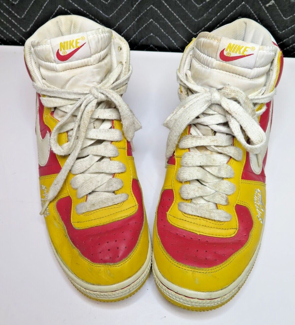 Nike Terminator Hi Supreme Court 308651-611 Color Red, Yellow, White Men US 10.5