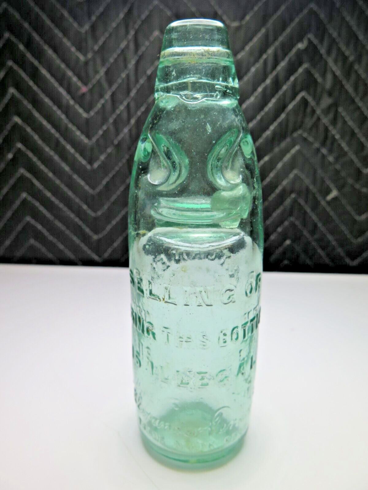 A Turner Dumfries Bottle Codd Closure Marble Soda Lemonade Carbonated Scottland