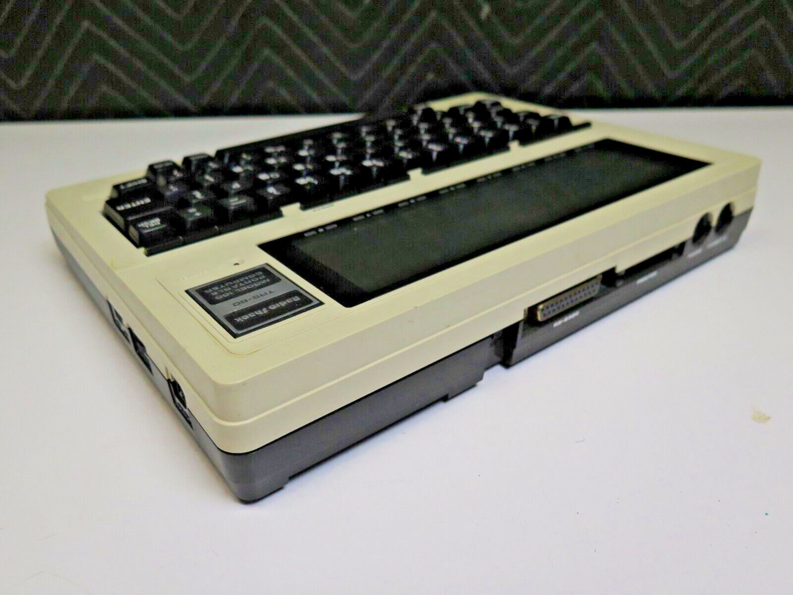 Radio Shack Tandy TRS-80 Model 100 Vintage Portable Computer - Working ...