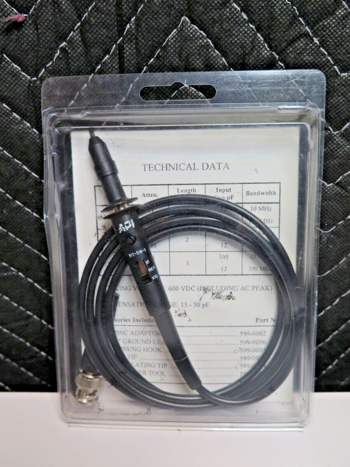 AVEX API 510-SW-1 Probe Test Lead X1 Ref X10