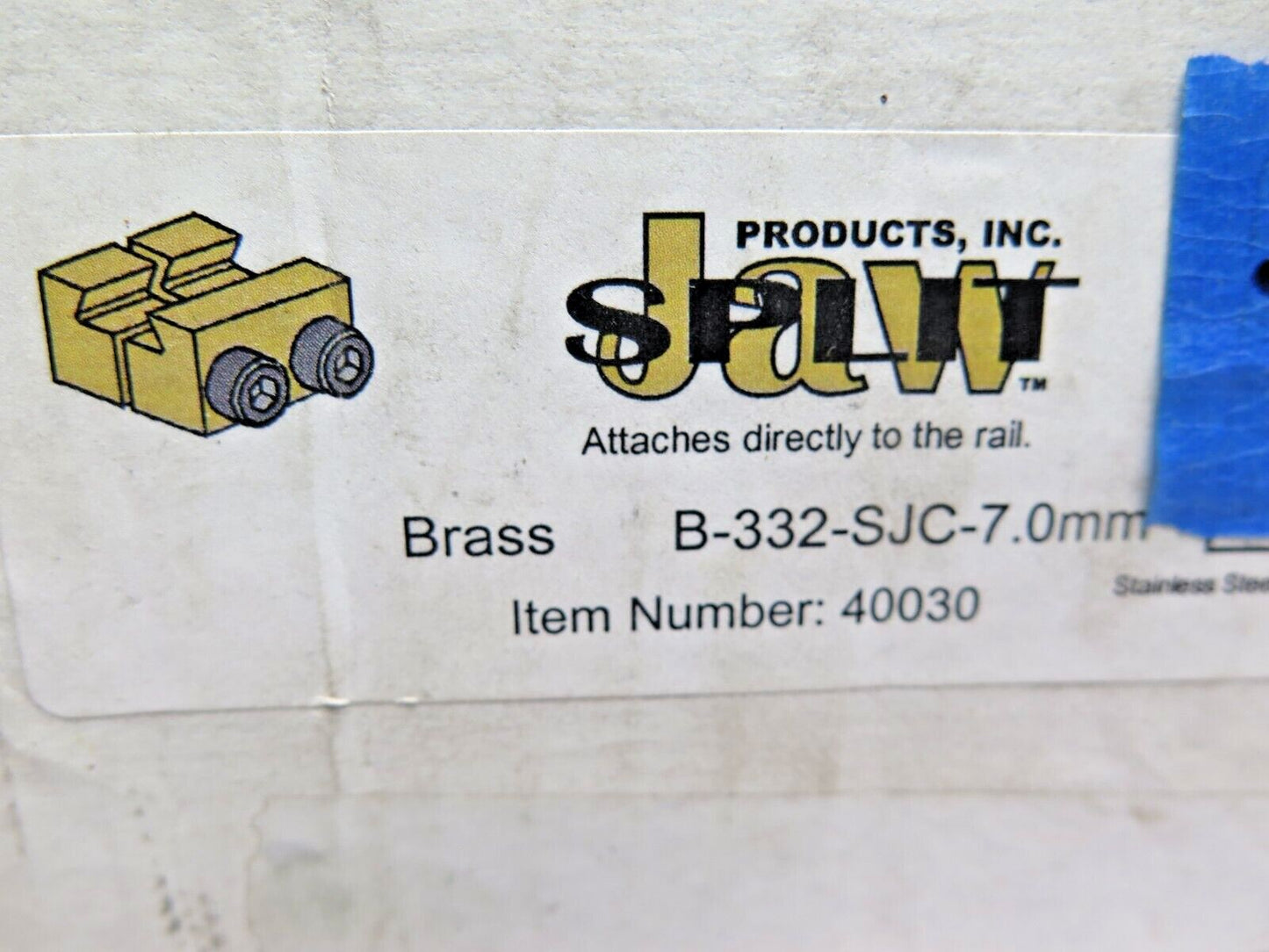 G Scale Train Track Split Jaw Brass 332 SJC Rail Clamps (Pack of 50) NOS