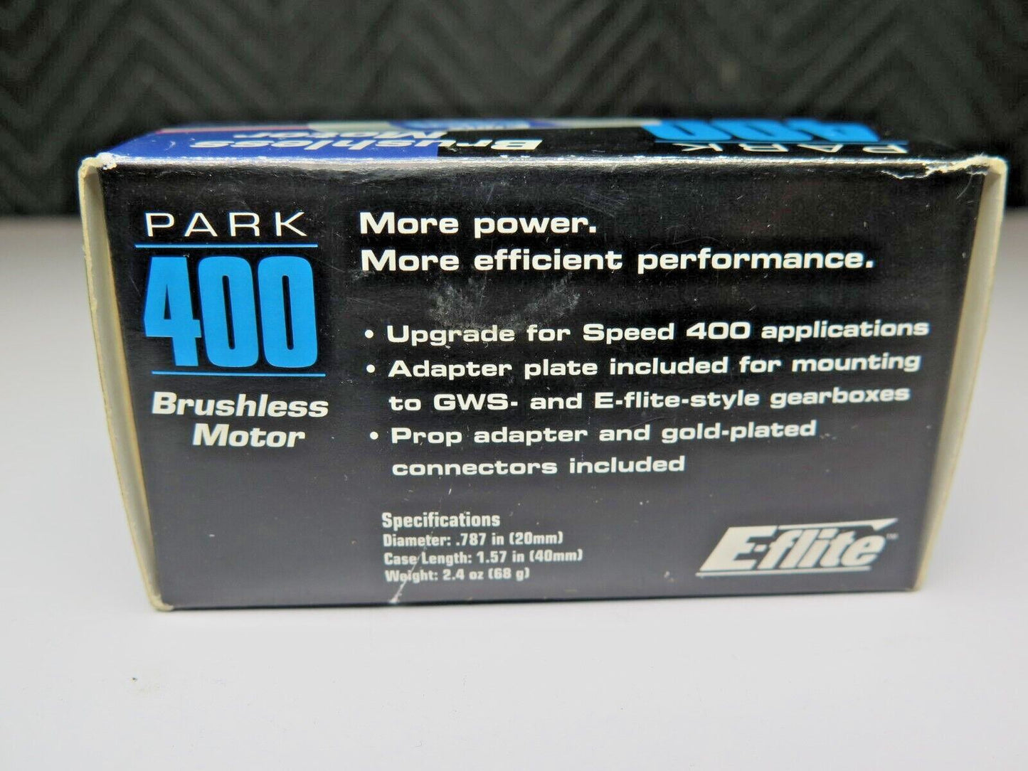 E-Flite EFLM1105 Park 400 Brushless Motor 3700KV W/ Adapter Ring, No Pinion Gear