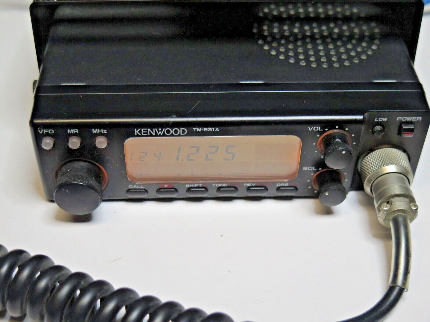 Kenwood TM-531A 1200-MHz Ham Radio FM Mobile Transceiver 1.2 GHz Microwave