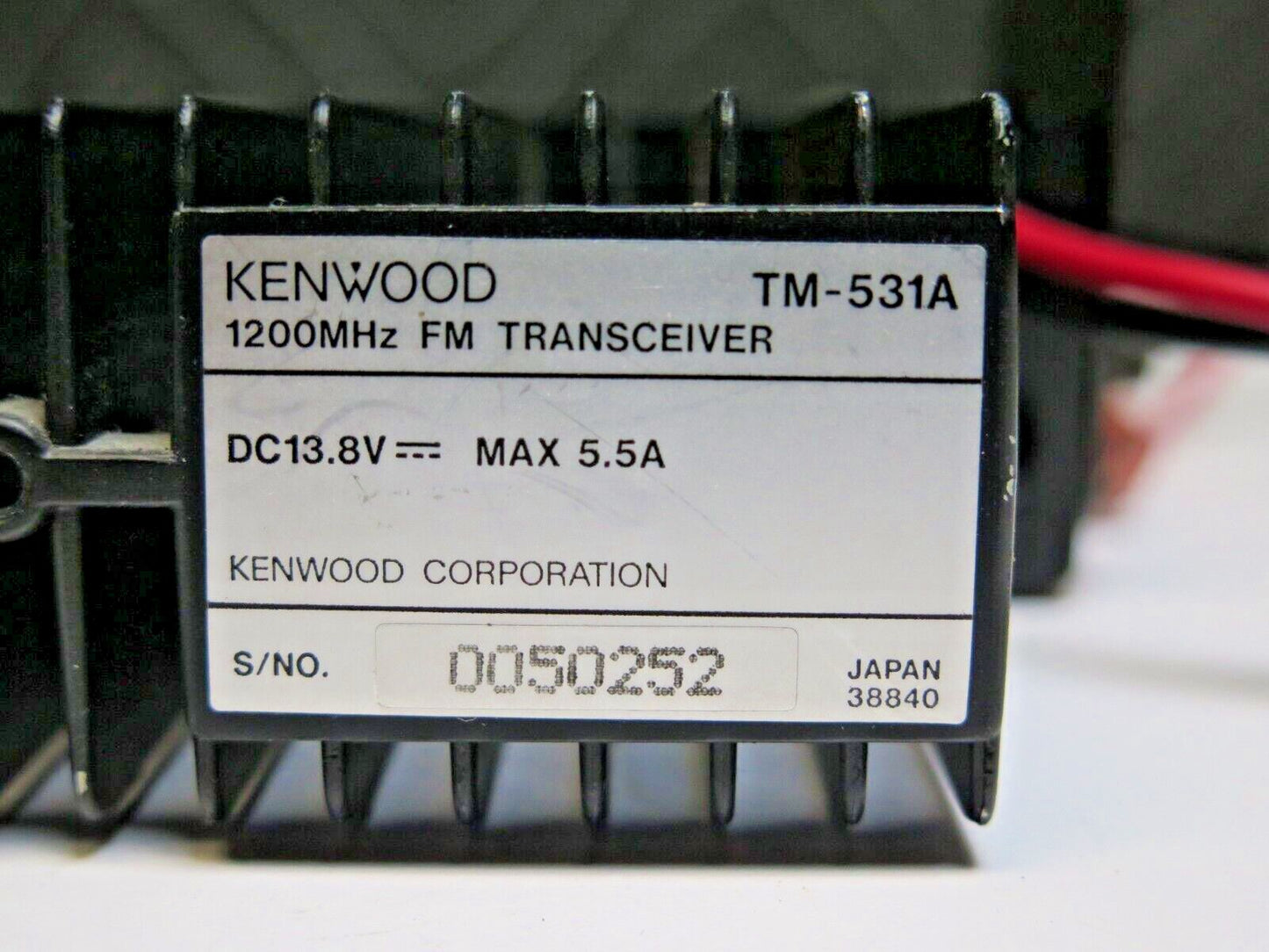 Kenwood TM-531A 1200-MHz Ham Radio FM Mobile Transceiver 1.2 GHz Microwave