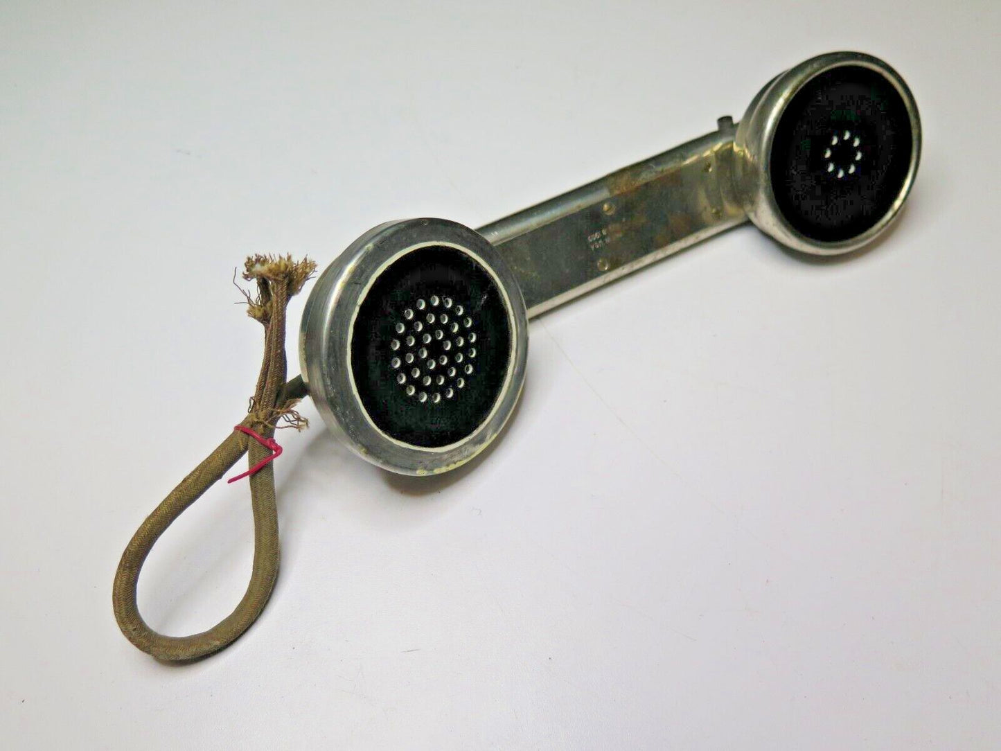 WESTERN ELECTRIC LINESMAN'S FIELD PHONE HANDSET HEAVY BRASS 244 W - CA. 1900
