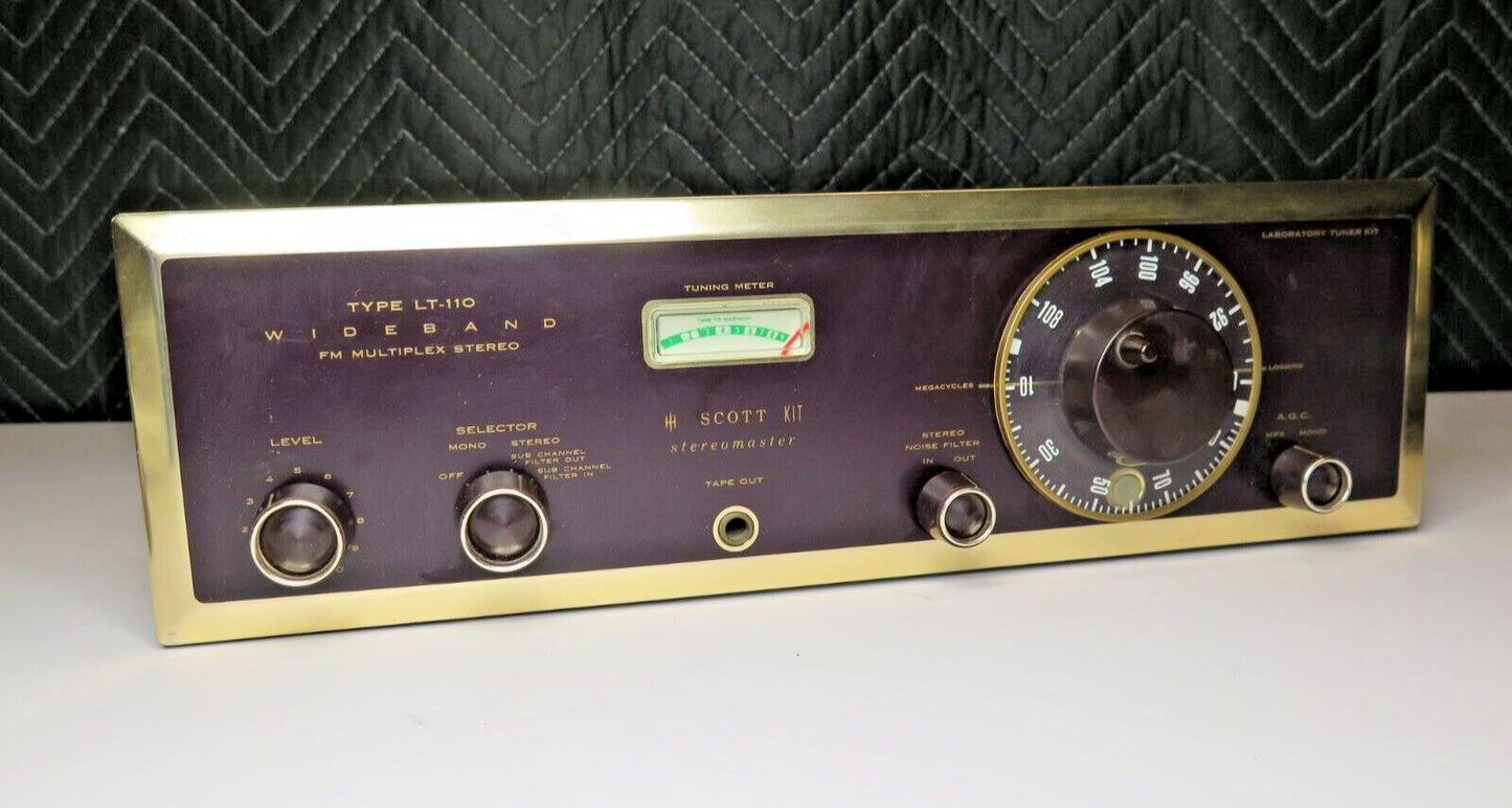 Vintage 1960's H.H. Scott LT-10 Wideband Mono FM Tube Tuner