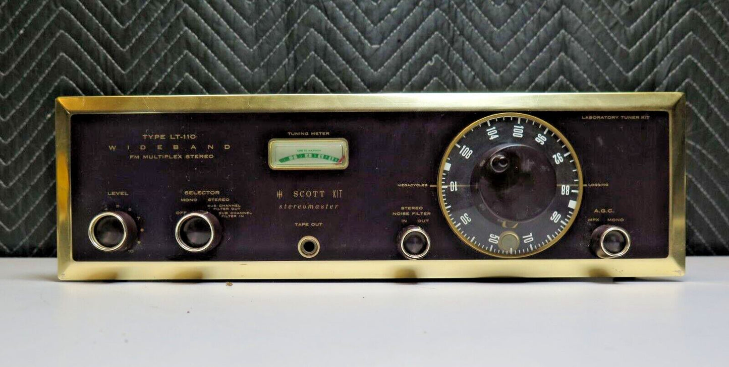 Vintage 1960's H.H. Scott LT-10 Wideband Mono FM Tube Tuner