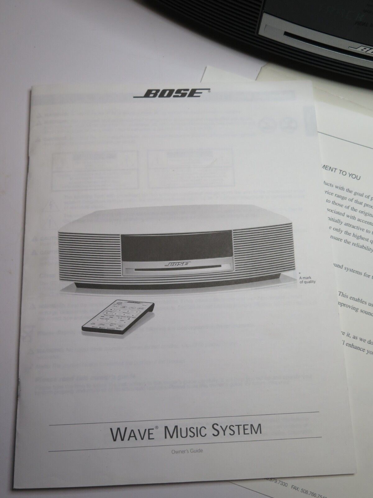 Bose Speaker Wave Music System CD Player w Remote Gray (AWRCC1) - Serviced