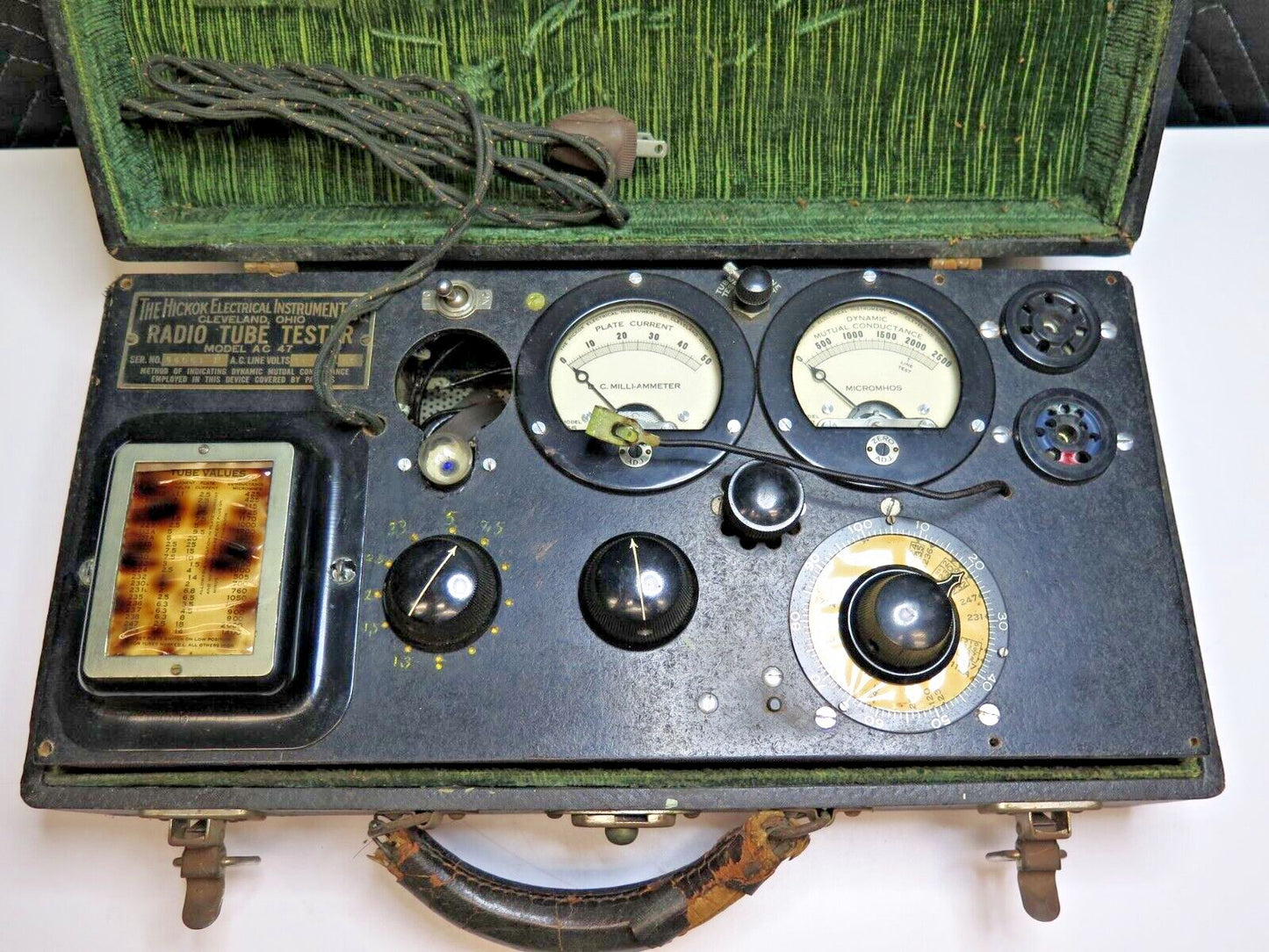 Antique HICKOK AC-47 TUBE TESTER