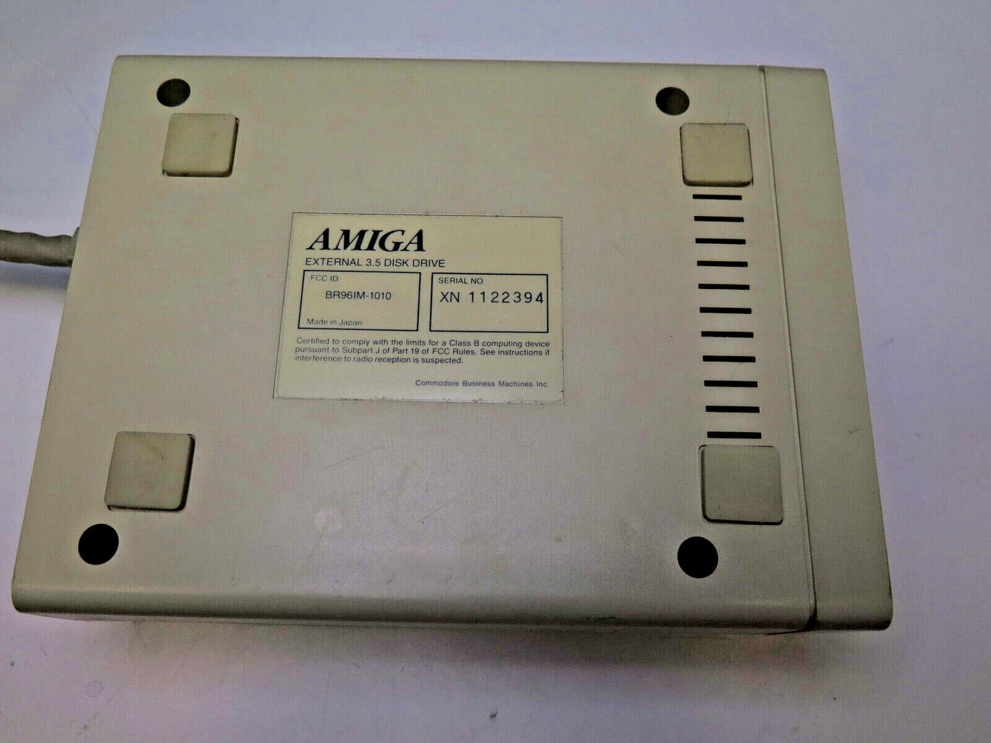 Commodore Amiga 1010 External 3.5 Disk Drive Floppy For A1000 3000 4000 GENUINE!