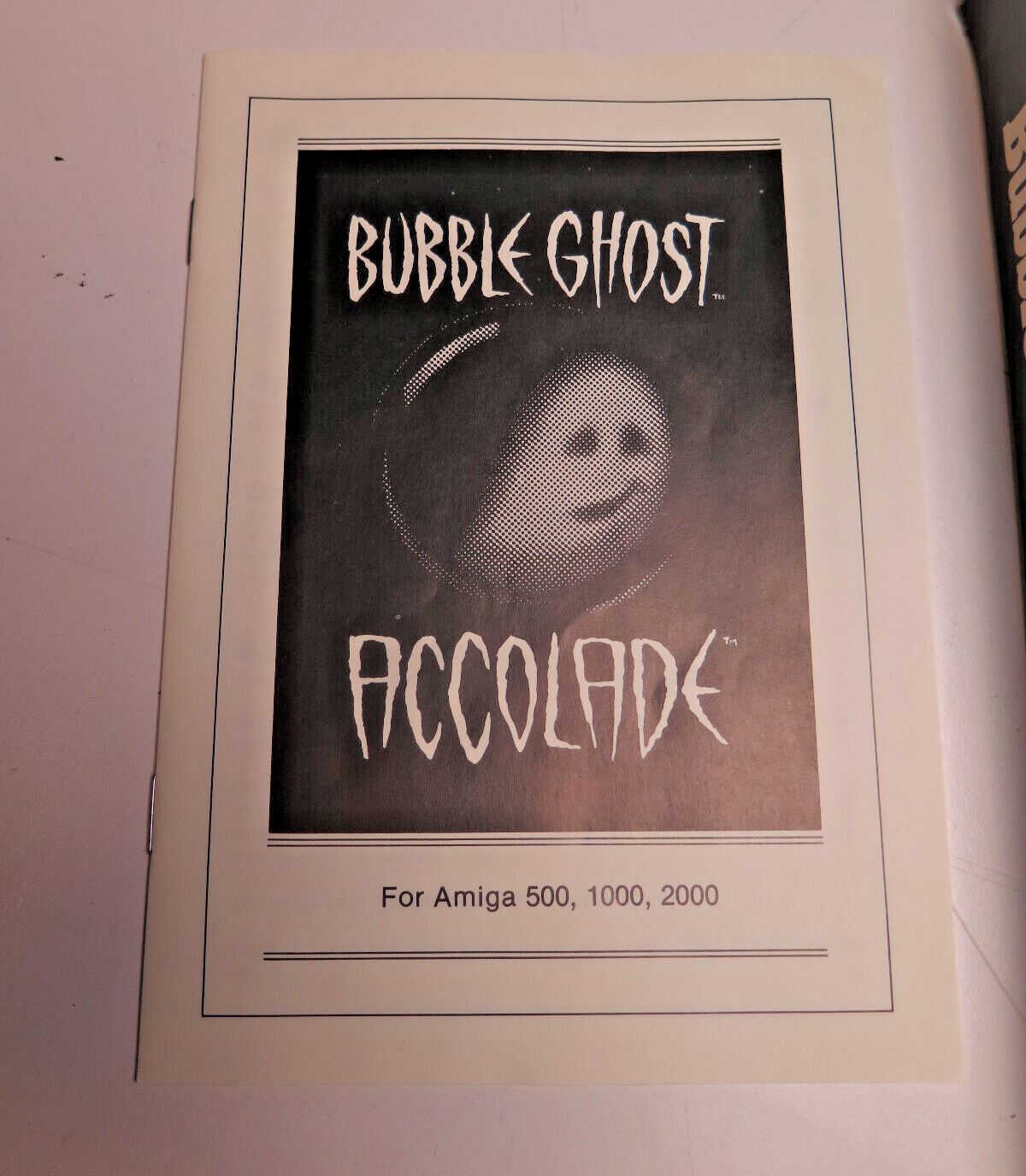 Bubble Ghost  (Amiga 500, 1000, 2000) 1988 - Vintage Computer Game 3.5" Floppy