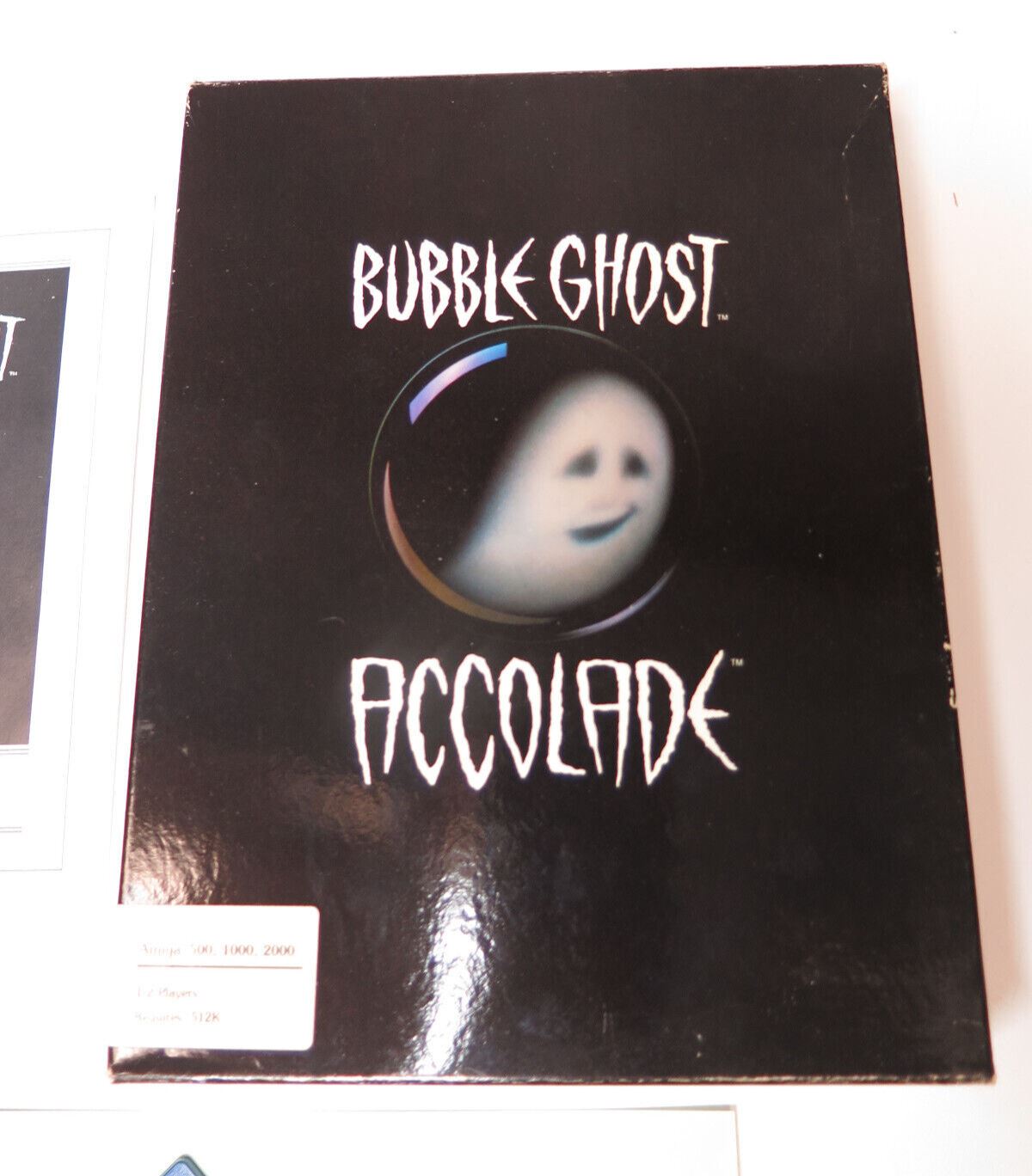 Bubble Ghost  (Amiga 500, 1000, 2000) 1988 - Vintage Computer Game 3.5" Floppy