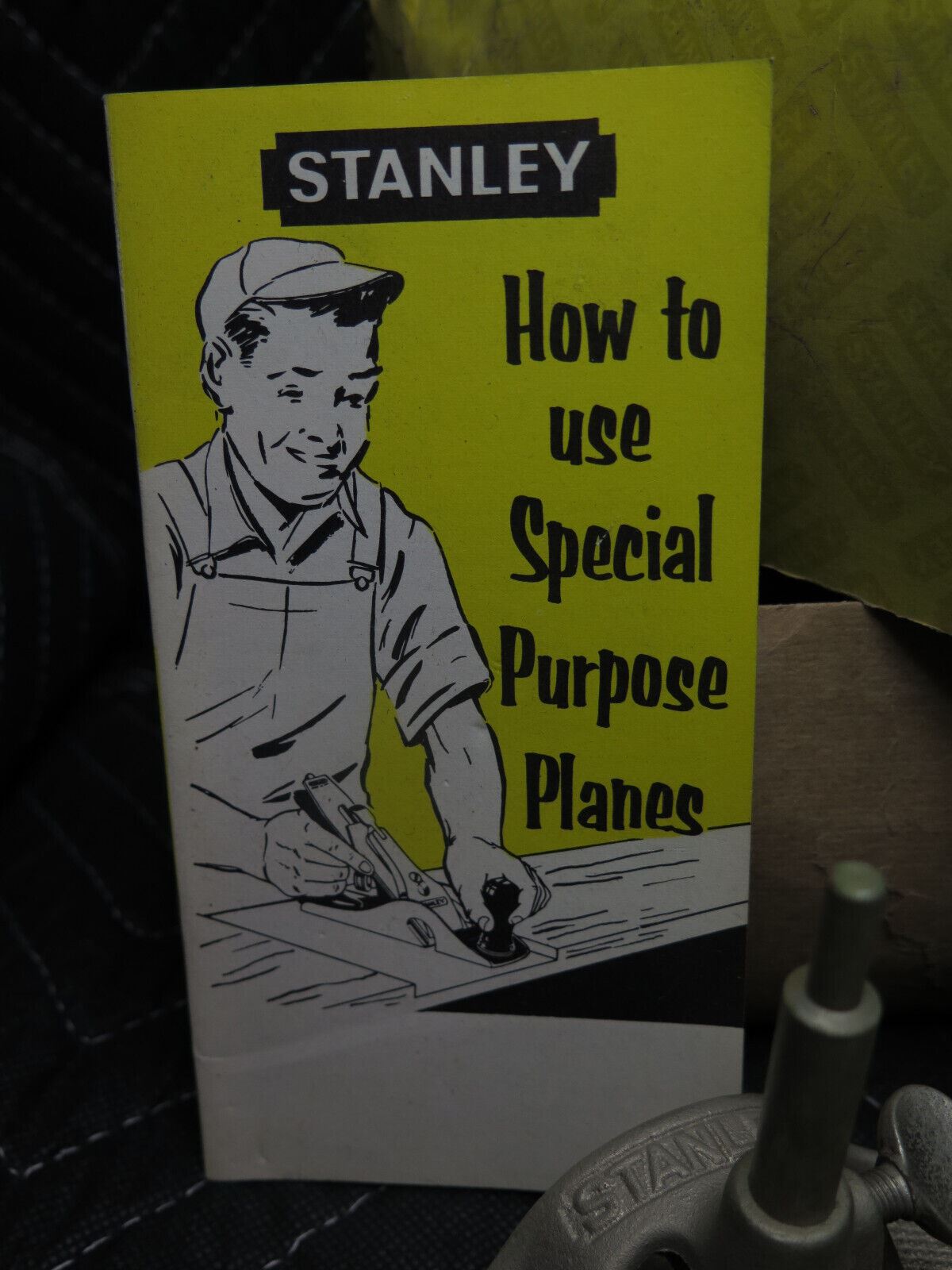 Vintage Stanley Router Plane #71P Open Throat 3 Blades Made in USA Original Box