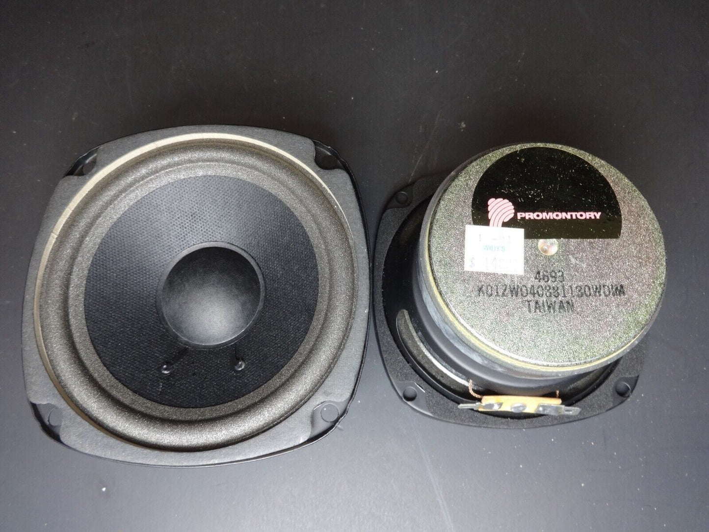 Pair of NOS Vintage Promontory 4" Mid Speaker