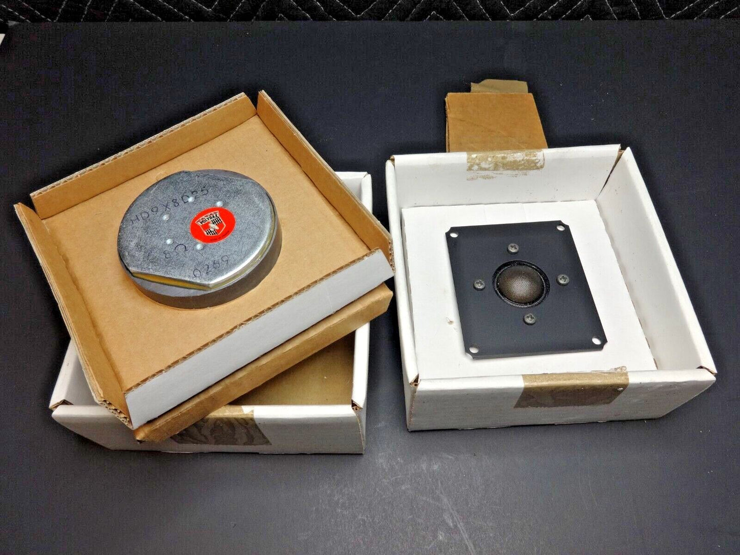 NOS Pair of Vintage Polydax HD9X8D25 25mm 1" Tweeter Speakers - Made in France