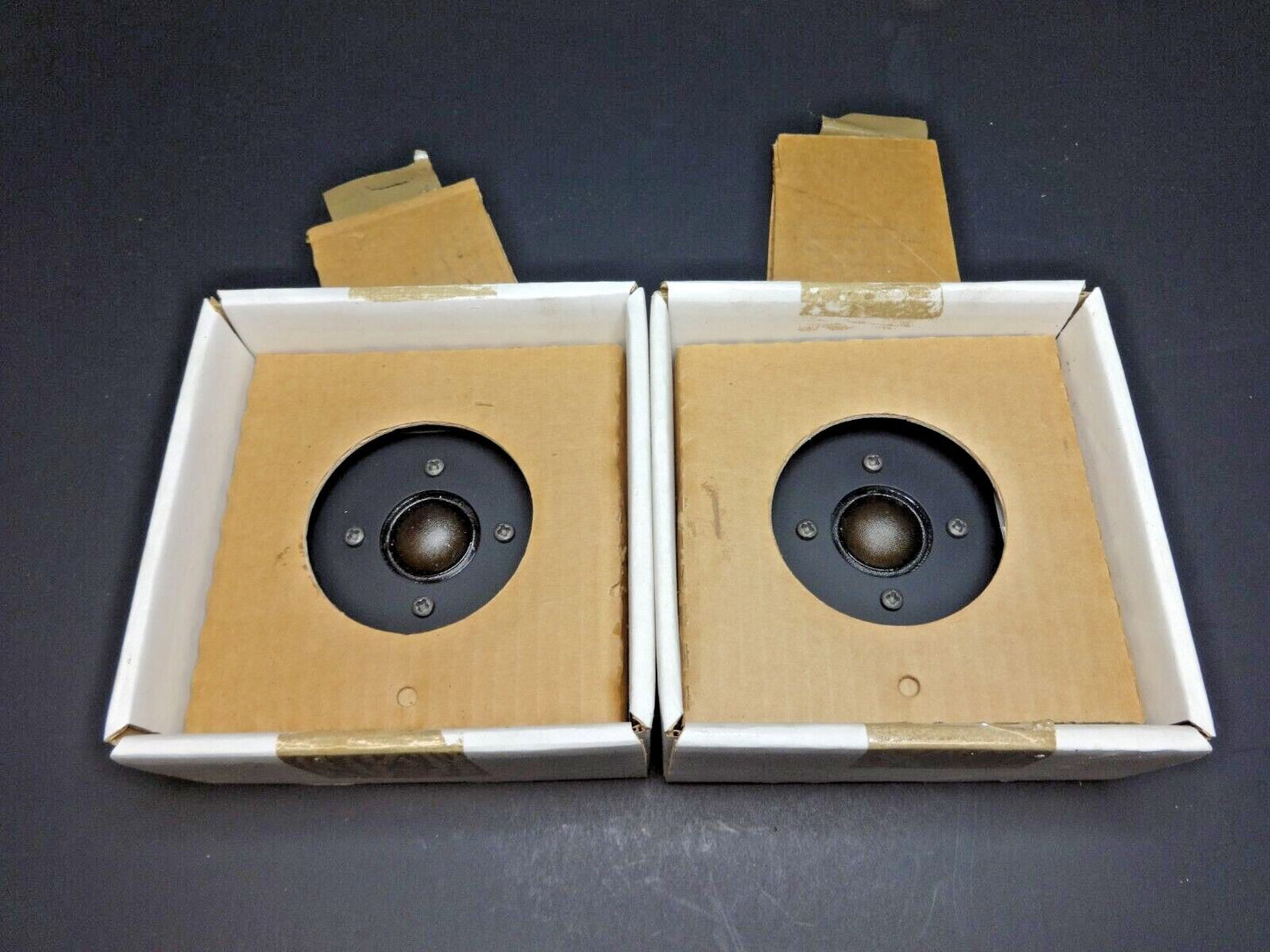 NOS Pair of Vintage Polydax HD9X8D25 25mm 1" Tweeter Speakers - Made in France