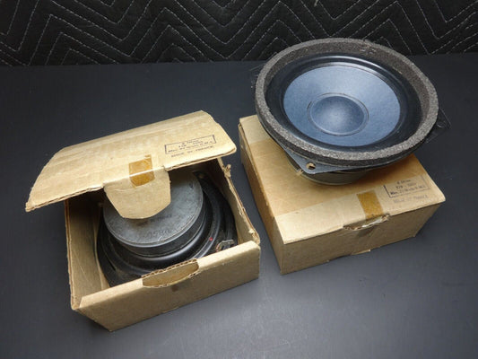 NOS Pair of 2 Vintage 8 Ohm 5" Midrange Woofer Speaker 110-1095 Made in France