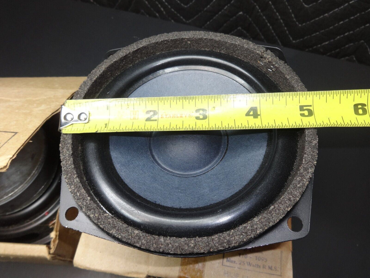 NOS Pair of 2 Vintage 8 Ohm 5" Midrange Woofer Speaker 110-1095 Made in France