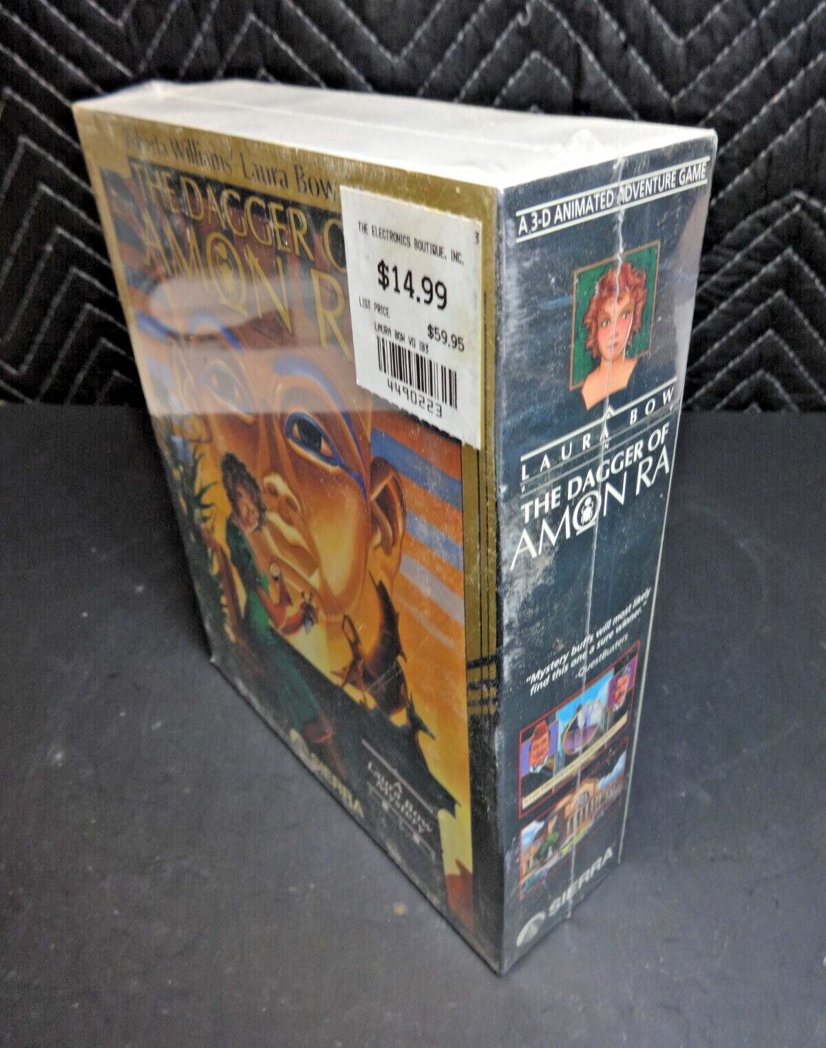 THE DAGGER OF AMON RA LAURA BOW MS-DOS 3.5" PC COMPUTER GAME EGA VGA BIG BOX NOS