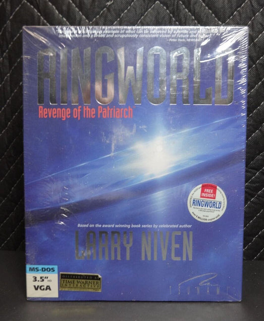 PC IBM RINGWORLD REVENGE OF THE PATRIARCH BIG BOX 3.5" COMPUTER GAME LARRY NIVEN