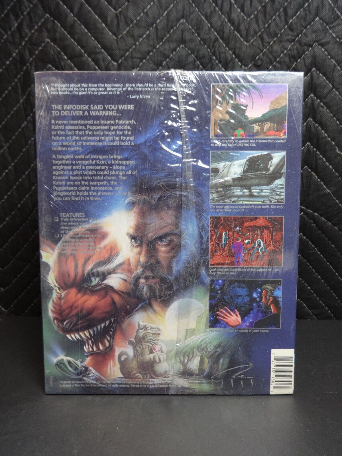 PC IBM RINGWORLD REVENGE OF THE PATRIARCH BIG BOX 3.5" COMPUTER GAME LARRY NIVEN