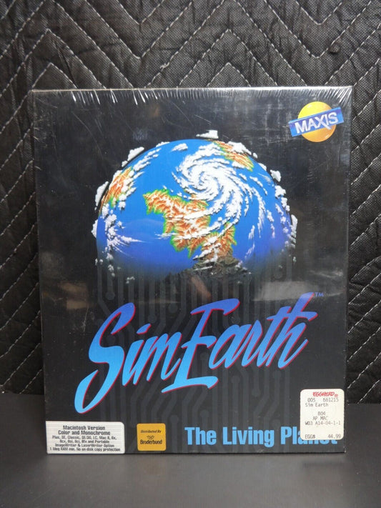 NOS Sim Earth The Living Planet Macintosh Computer Game Simulation (1998, Maxis)