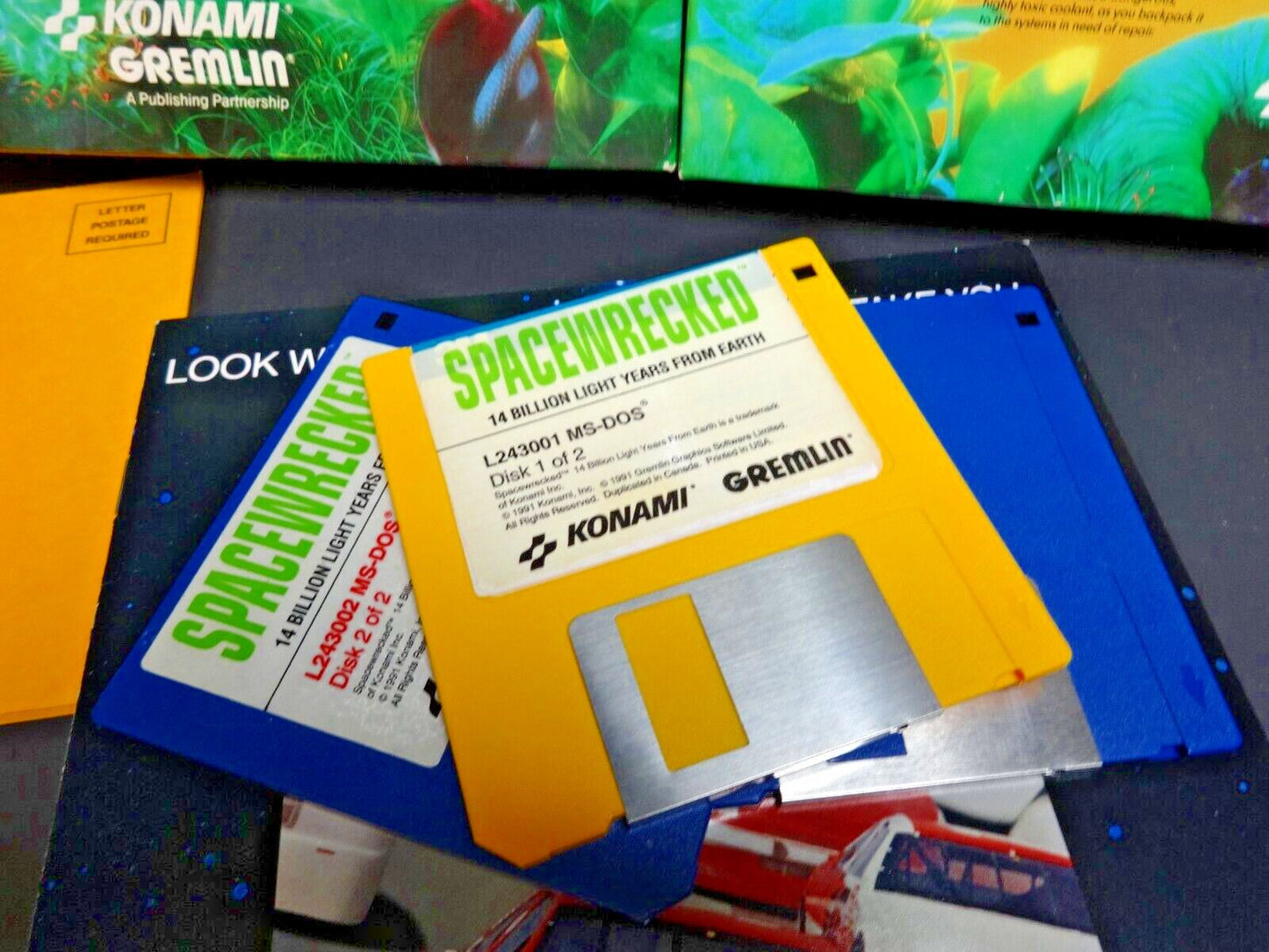 SPACEWRECKED - 14 BILLION LIGHT YEARS 3.5" DISK MS-DOS TANDY PC GAME - * READ *