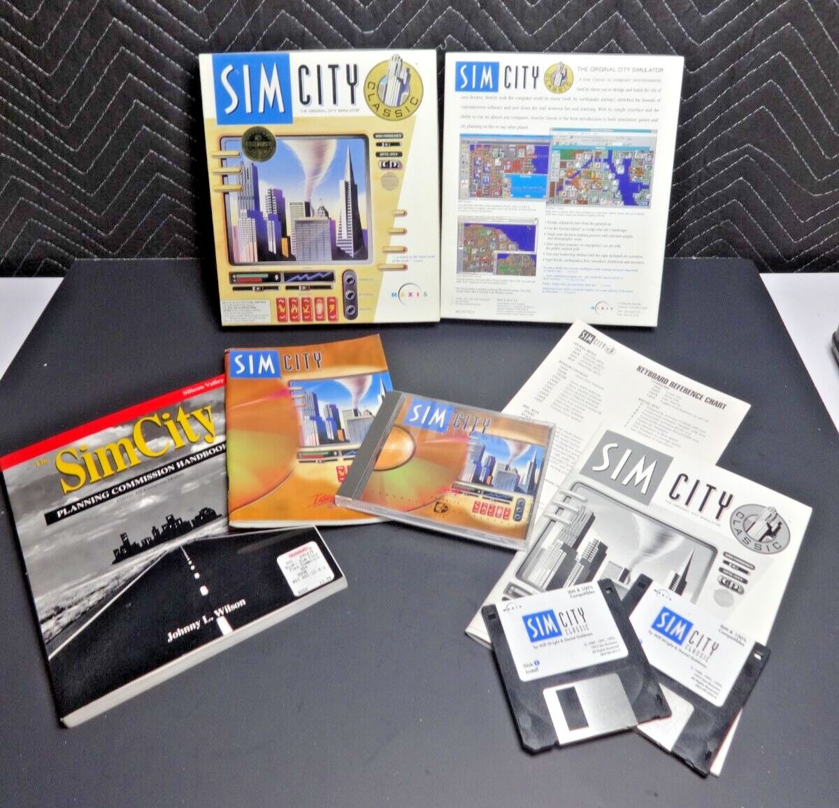 VTG NOS OG Sim City PC Big Box Classic Version 1993 IBM Game