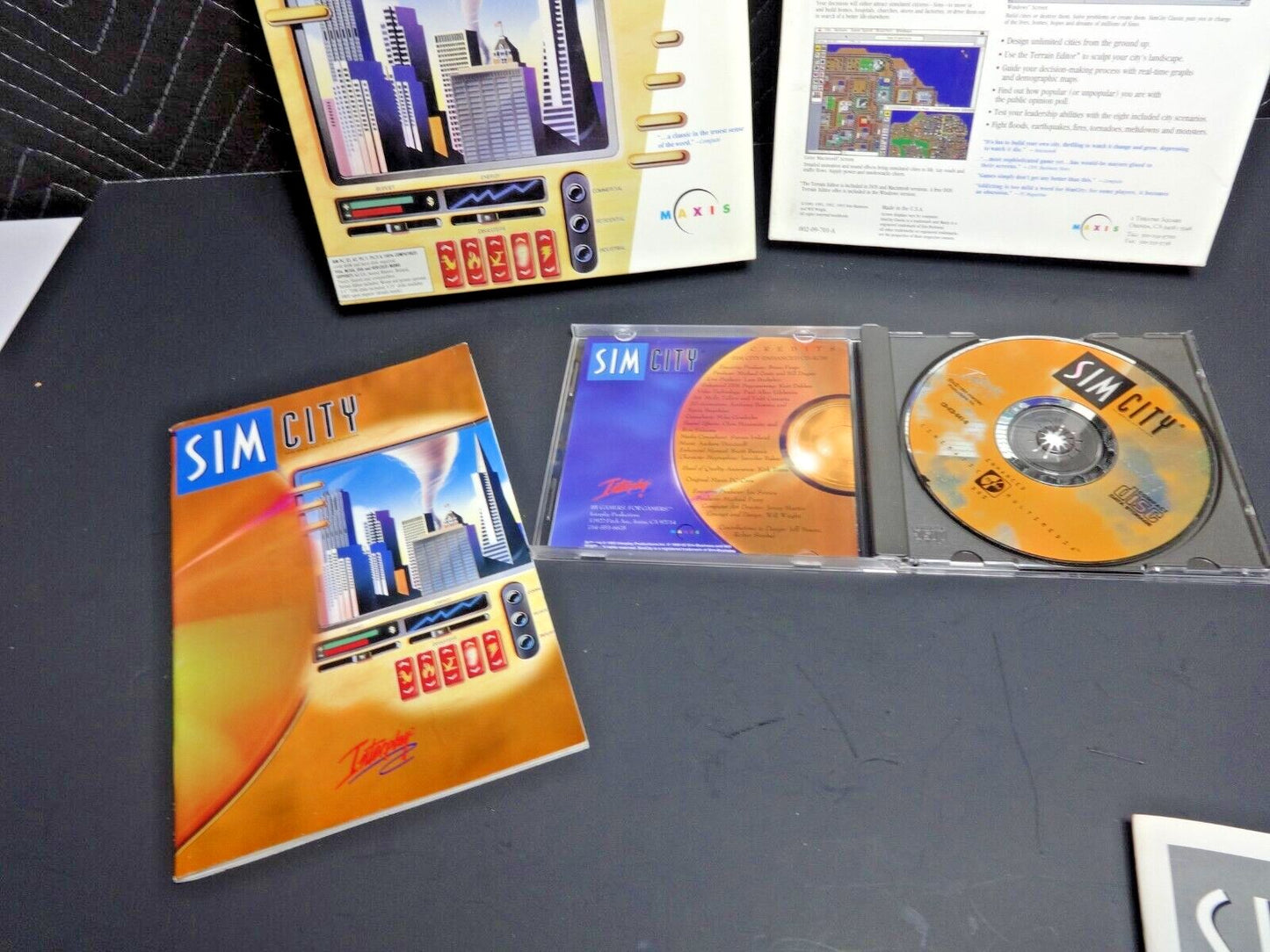 VTG NOS OG Sim City PC Big Box Classic Version 1993 IBM Game