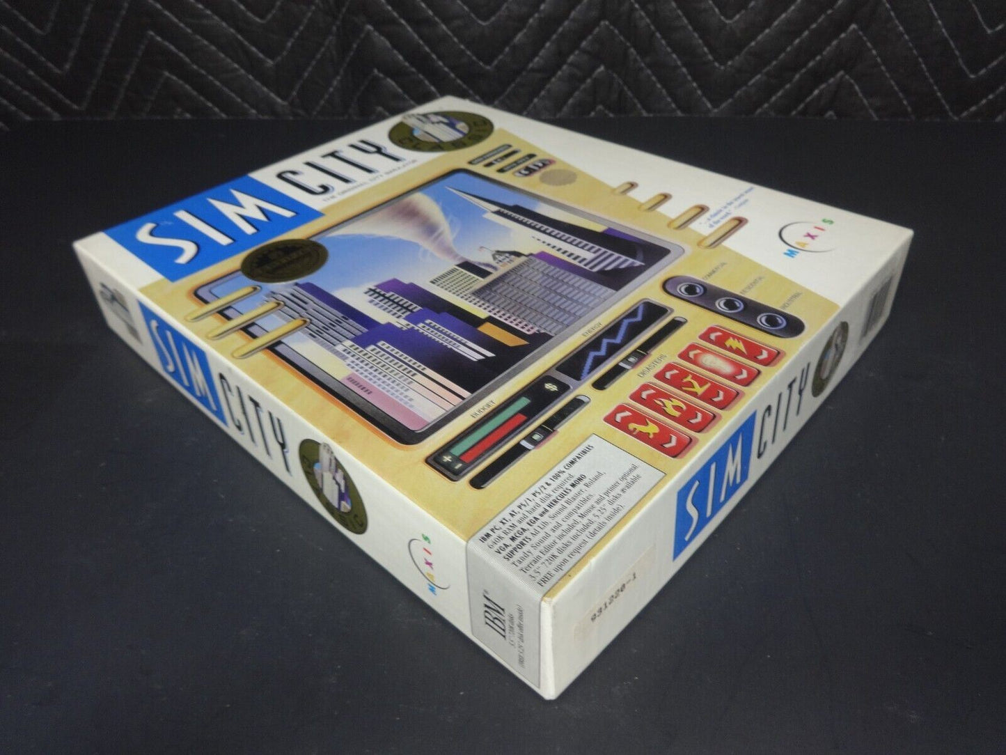 VTG NOS OG Sim City PC Big Box Classic Version 1993 IBM Game