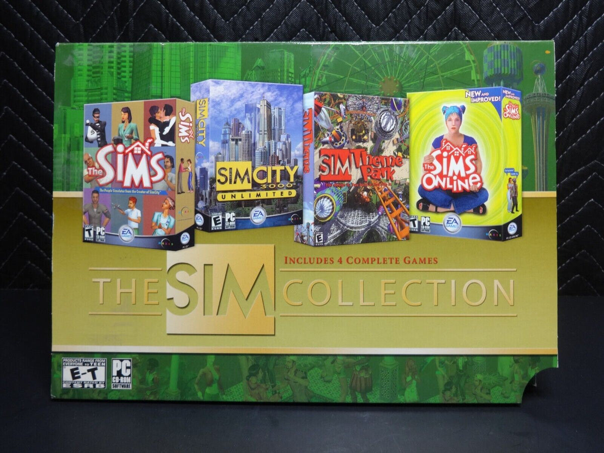 Collecting Sim The SIM Collection Theme Park SimCity 3000 The Sims Deluxe The Sims On ...