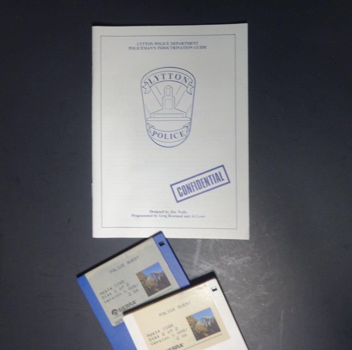 Police Quest - The Pursuit of the Death Angel - VINTAGE SIERRA - Apple IIGS