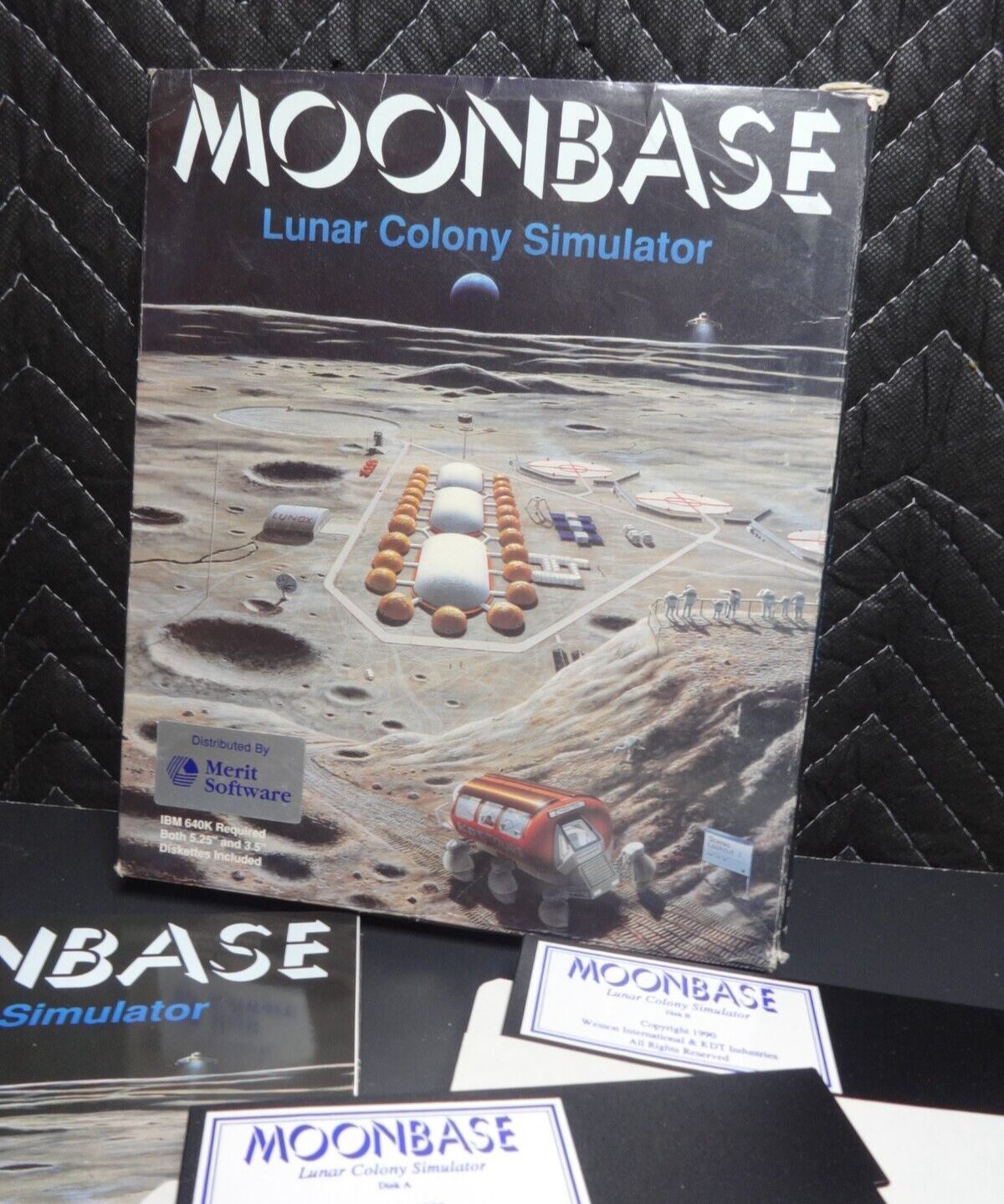 MOONBASE Lunar Colony Simulator Game for IBM - 3.5