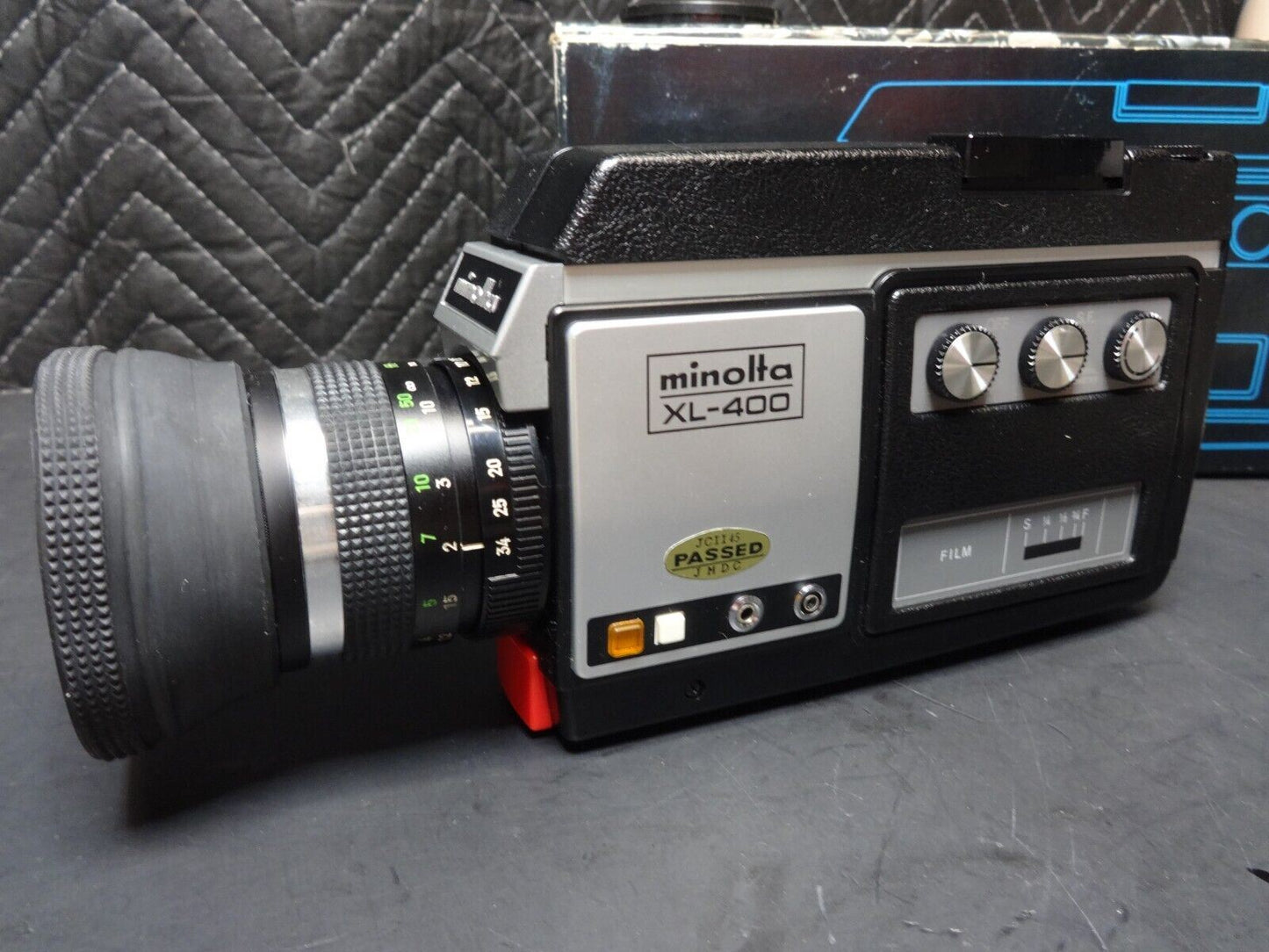 Tested MINOLTA XL 400 Super 8 Movie Camera Cine w RARE Intervalometer w/ Box