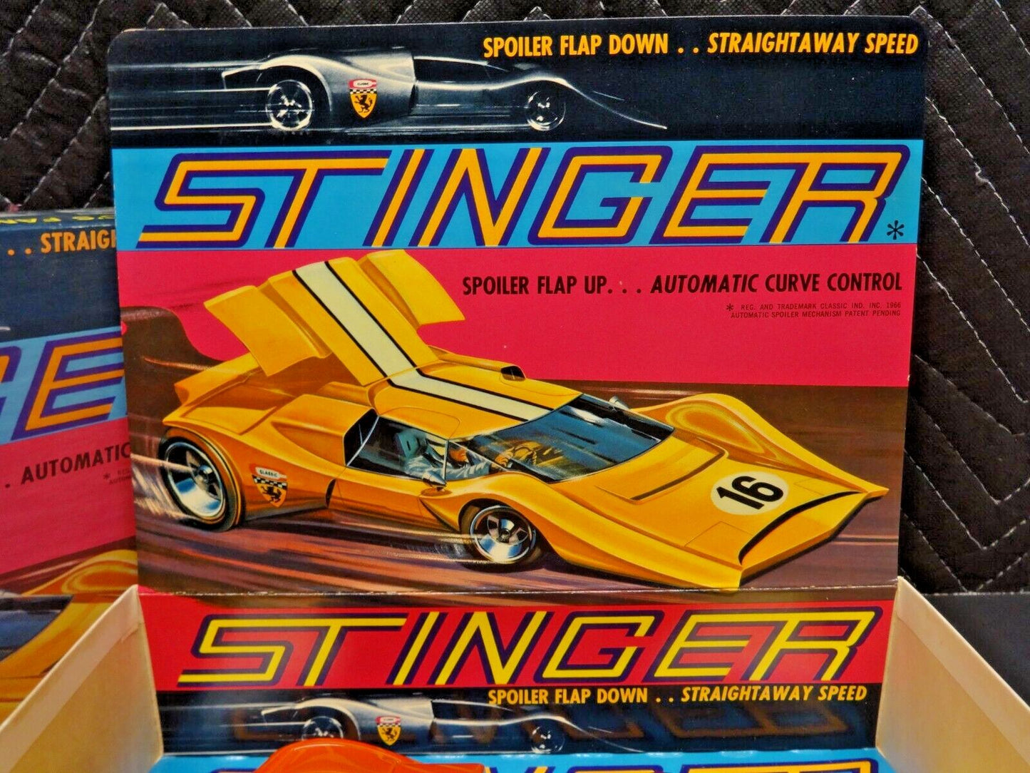 NOS - Classic 1/24 Scale STINGER Slot w/ motor, Airfoil Brake & ORIGINAL BOX