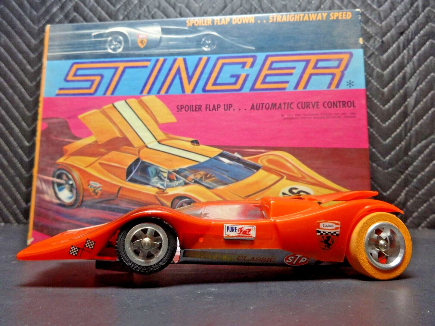 NOS - Classic 1/24 Scale STINGER Slot w/ motor, Airfoil Brake & ORIGINAL BOX