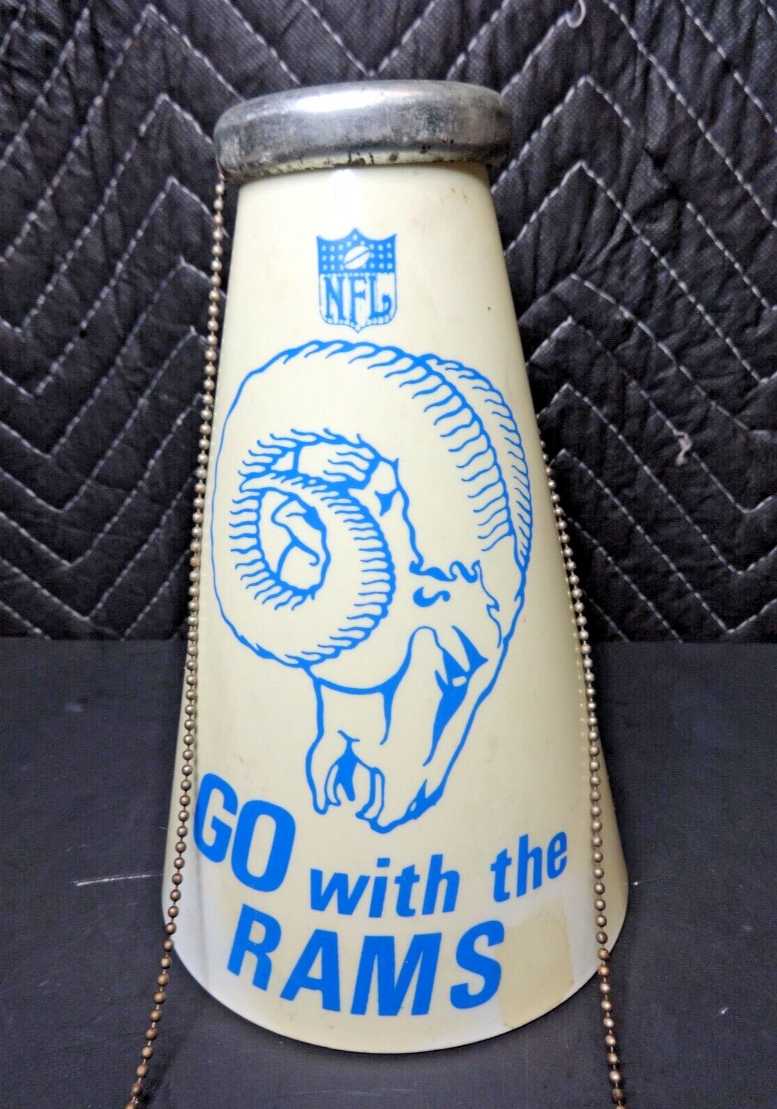 VINTAGE 1960'S NFL SOUVENIR LOS ANGELES GO WITH THE RAMS MEGAPHONE YELL-A-PHONE