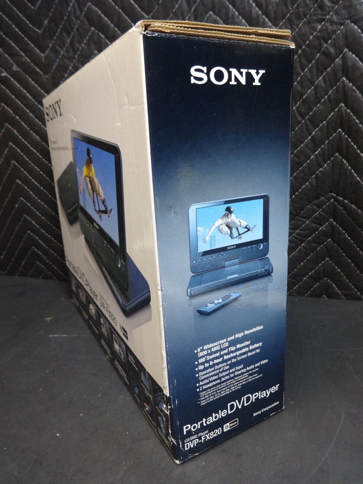 Sony DVP-FX820 Portable DVD & CD Player 8" LCD Widescreen Swivel & Flip screen