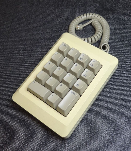 1984 Macintosh 128K M0001 Numeric KEYPAD Model M0120 and CABLE Mac 512K