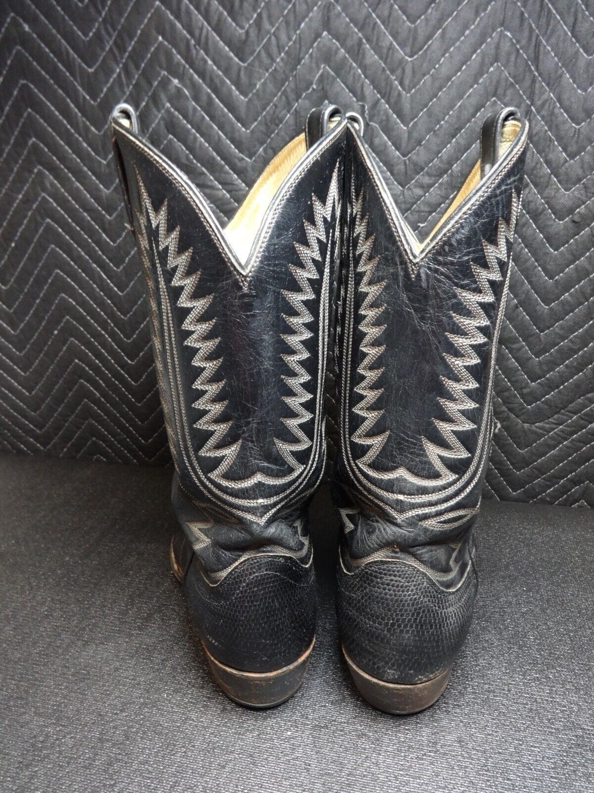 Dan Post Mens 11 Teju Lizard Leather Western Cowboy Boots 06830